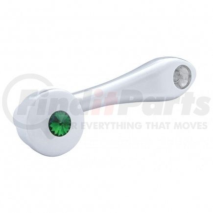 24025 by UNITED PACIFIC - Window Crank Handle - with Square Adaptor, Green Diamond