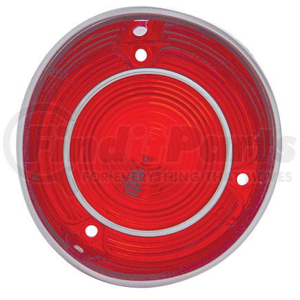 CH030R by UNITED PACIFIC - Tail Light Lens - Plastic, Passenger Side, with Stainless Steel Trim, for 1971 Malibu and Chevelle "SS"