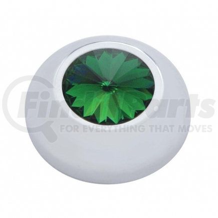 41288 by UNITED PACIFIC - Overhead Console Bezel - Compartment Knob Cover, Green Diamond, for 2006+ Peterbilt