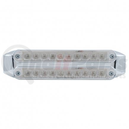 37199 by UNITED PACIFIC - Brake/Tail/Turn Signal Light - Dual 10 LED 6.5", Bars, Red LED/Clear Lens