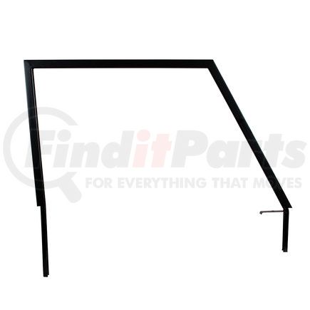 110478 by UNITED PACIFIC - Door Window Frame - Passenger Side, Black, Steel, Black EDP, for 1966-1977 Ford Bronco