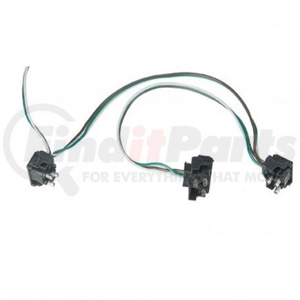 34226 by UNITED PACIFIC - Multi-Purpose Wiring Harness - Bulk, 3 Prong, Right Angle Plug, with 3 Plugs, 12" Lead