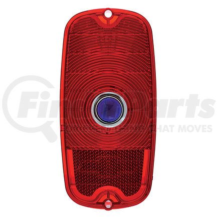 C606611 by UNITED PACIFIC - Tail Light Lens - With Blue Dot, for 1960-1966 Chevy Fleetside Truck
