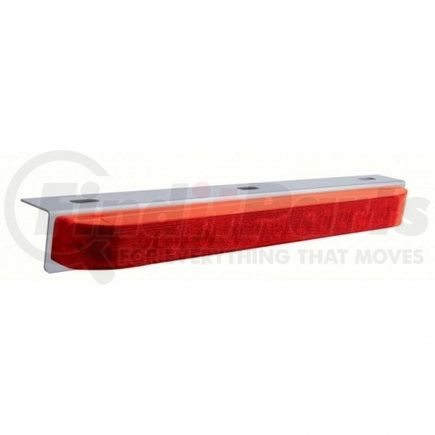 20902 by UNITED PACIFIC - Light Bar - Stainless, with Bracket, Turn Signal Light, Red LED and Lens, Stainless Steel, 11 LED Light Bar