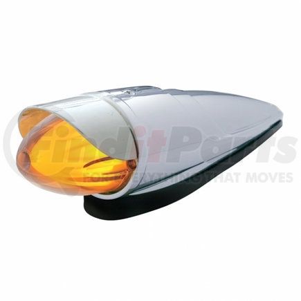 36758 by UNITED PACIFIC - Truck Cab Light - 9 LED, Dual Function, GloLight Watermelon Grakon 1000, Amber LED/Clear Lens, with Visor