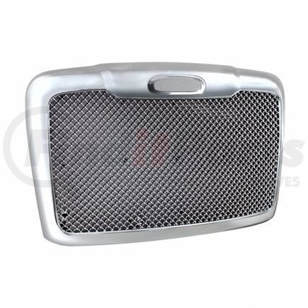 21076 by UNITED PACIFIC - Grille - Mesh, Chrome, with Bug Screen & Logo Mount, for 2008-2017 Freightliner Cascadia