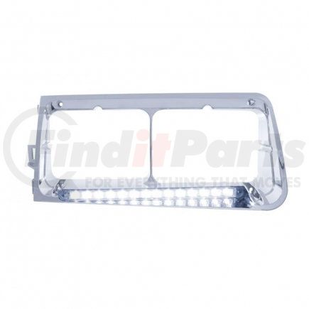 32583 by UNITED PACIFIC - Headlight Bezel - LH, 14 LED, White LED/Clear Lens, for Freightliner FLD