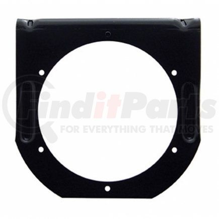 34007 by UNITED PACIFIC - Utility Light Bracket - 4" Black Light Bracket with Flange - 1 Cutout