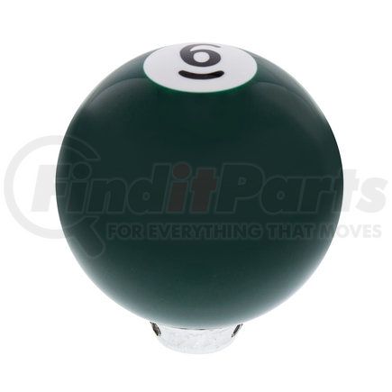 70756 by UNITED PACIFIC - Manual Transmission Shift Knob - Gearshift Knob, Green, 6 Ball
