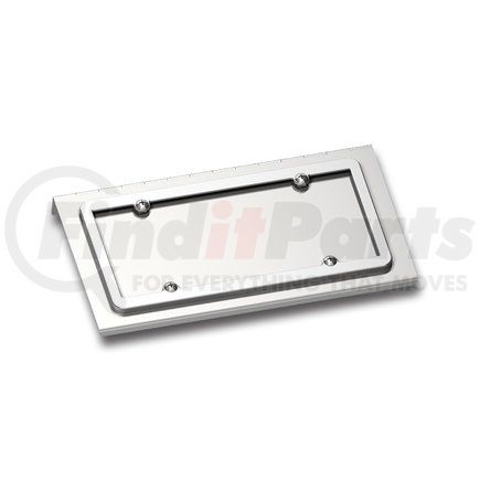 29113 by UNITED PACIFIC - License Plate Holder - Stainless Steel, for 1981-2020 Kenworth W900