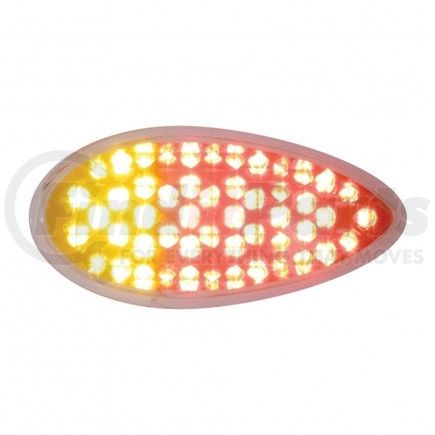 37966 by UNITED PACIFIC - Auxiliary/Utility Light - 51 LED Duo, Red/Amber LED, with Clear Lens
