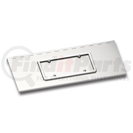 29121 by UNITED PACIFIC - License Plate Holder - Stainless Steel, for 1987-2020 Kenworth T800