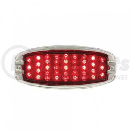 C4061RL by UNITED PACIFIC - Tail Light Assembly - 39 LED 12V, Driver Side, with Black Housing & Stainless Steel Bezel, Red Lens, for 1941-1948 Chevy Passenger Car