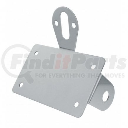 20648 by UNITED PACIFIC - License Plate Bracket - License Plate & Light Bracket, Bobber Style, Horizontal Side Mount