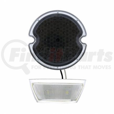 110150 by UNITED PACIFIC - Tail Light - 21 LED, with Smoke Lens, for 1933-1936 Ford Car & Truck, L/H