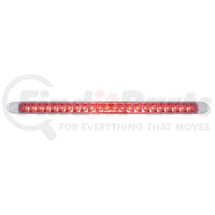 37092 by UNITED PACIFIC - Brake/Tail/Turn Signal Light - 23 SMD LED 17.25" Reflector, Bar Only, Red LED/Clear Lens