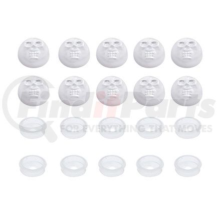 70197 by UNITED PACIFIC - Skull Snap Cap - Fits 14/14 Screws