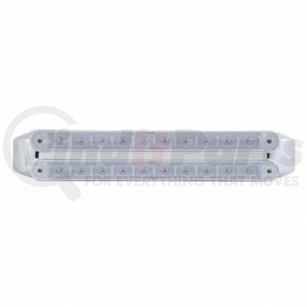 37329 by UNITED PACIFIC - Light Bar - LED, Stop/Turn/Tail Light, Amber and Red LED, Clear Lens, Dual Row, 10 LED Per Light Bar
