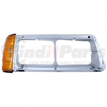 32545 by UNITED PACIFIC - Headlight Bezel - with Turn Signal, for 1990-2007 Freightliner FLD