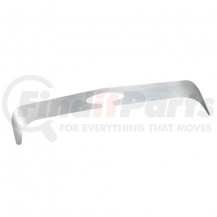 29002 by UNITED PACIFIC - Hood Deflector - Bug Deflector, Stainless, for Peterbilt 386