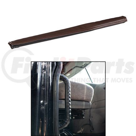 70415 by UNITED PACIFIC - Grab Handle - Grab Bar Cover, 20.5" Driver Assist, Brown Engineered Leather