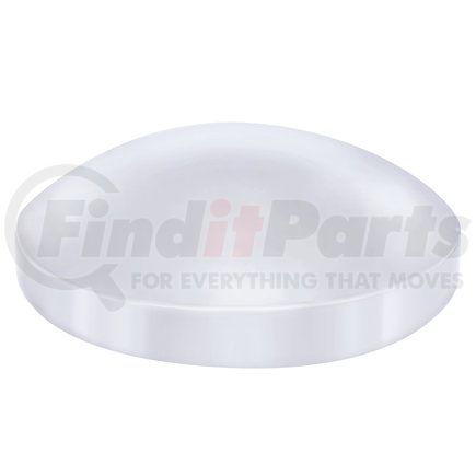 10240 by UNITED PACIFIC - Axle Hub Cap - Rear, 8 1/2", Chrome, Dome Style, for Mack
