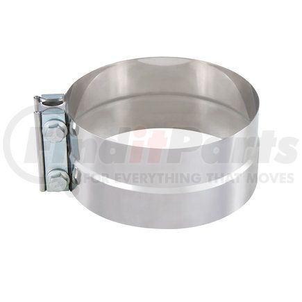 21339 by UNITED PACIFIC - Exhaust Clamp - 6", Stainless, Formed