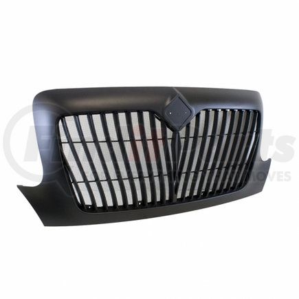 21457 by UNITED PACIFIC - Grille - Black, with Curved Grille Bars, for 2002-2021 International Durastar