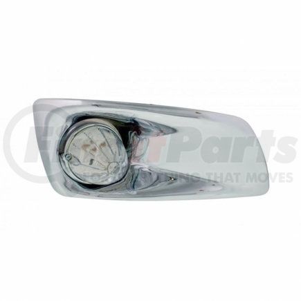 42753 by UNITED PACIFIC - Bumper Guide Light - Bumper Light Bezel, RH, with 19 Amber LED Watermelon Light, for 2007-2017 KW T660, Clear Lens