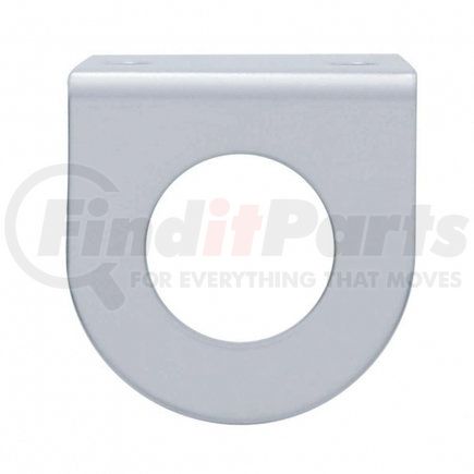 20850B by UNITED PACIFIC - Light Bar Bracket - Stainless Mini, with One 13/16" Round Cut-Out