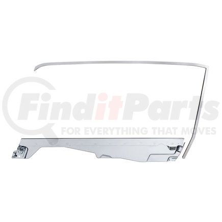 110615 by UNITED PACIFIC - Door Mirror Frame - Driver Side, with Channel Kit, for 1964.5-66 Ford Mustang Convertible