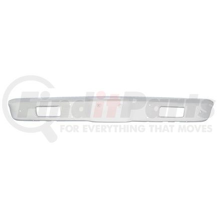 105711 by UNITED PACIFIC - Bumper - Front, Heavy Stamped Steel, Chrome, for 1971-1972 Chevy Truck