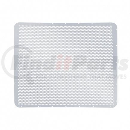 21063 by UNITED PACIFIC - Grille Mesh - 430 Stainless Steel, with Extended Hood-Alternating Round Holes, for Peterbilt 379