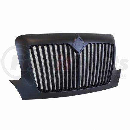 21458 by UNITED PACIFIC - Grille - Black, with Bug Screen, for 2002-2021 International Durastar