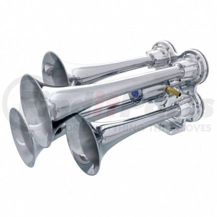 46123 by UNITED PACIFIC - Train Horn - Deluxe, 4 Trumpet, Mini Chrome