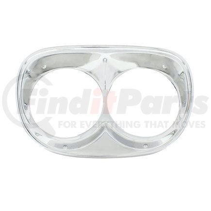 C585981 by UNITED PACIFIC - Chrome Headlight Bezels For 1958-59 Chevy Truck (Pair)