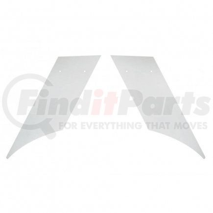 29028 by UNITED PACIFIC - Hood Emblem - Stainless, for 2007+ Peterbilt 389 Stripe Accent