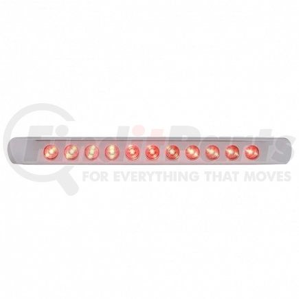 39691 by UNITED PACIFIC - Brake/Tail/Turn Signal Light - 11 LED 17", Bar, with Bezel, Red LED/Red Lens