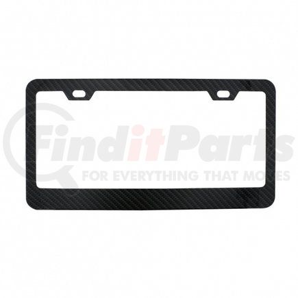 50079 by UNITED PACIFIC - License Plate Frame - Carbon Fiber Style, Wide Bottom