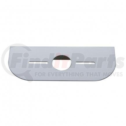 20621 by UNITED PACIFIC - Marker Light Mounting Bracket - Stainless, with One Universal Light Cut-Out