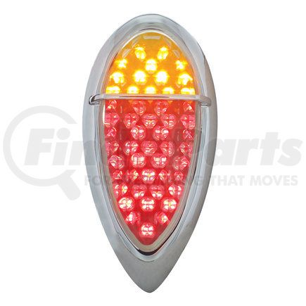 FTL383905ZR by UNITED PACIFIC - Tail Light - 37 LED, with Flush Mount "Baby Zephyr" Style Bezel, for 1938-1939 Ford Car