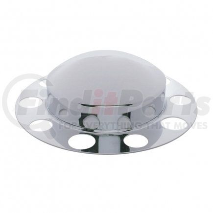 10131 by UNITED PACIFIC - Axle Hub Cover - Front, Chrome, Dome, with 1.5" Nut Cover - Steel Wheel