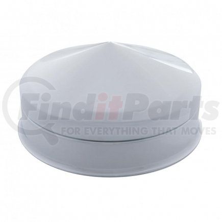 10152 by UNITED PACIFIC - Axle Hub Cover - Axle/Hub Hat Only, Front, Chrome, Pointed
