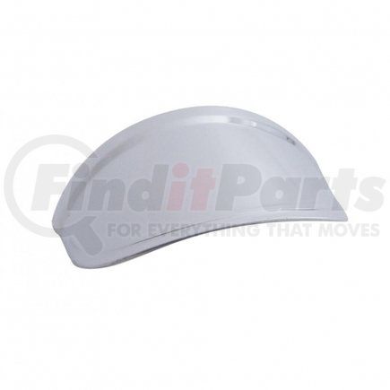 10472 by UNITED PACIFIC - Headlight Visor - 2-1/2 in., Stainless Steel, No Lip/Pointed Lip