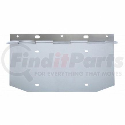 10511 by UNITED PACIFIC - License Plate Frame - Chrome, 1 License Plate Angled Holder, with Hinge