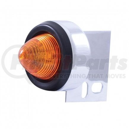 10994 by UNITED PACIFIC - Mud Flap Hanger End Light - 9 LED, Beehive, with Grommet, Amber LED/Amber Lens