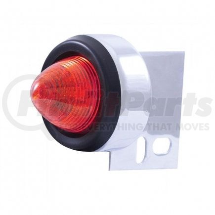10995 by UNITED PACIFIC - Mud Flap Hanger End Light - 9 LED, Beehive, with Grommet, Red LED/Red Lens