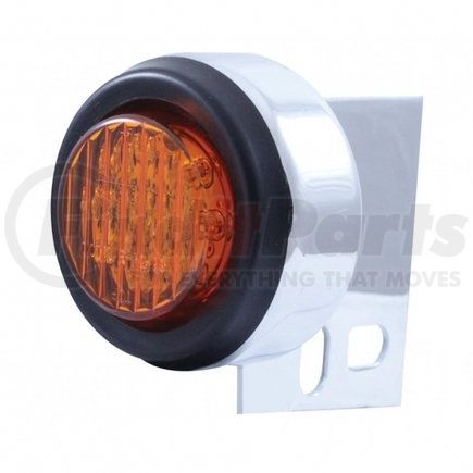 10990 by UNITED PACIFIC - Mud Flap Hanger End Light - 9 LED, with Grommet, Amber LED/Amber Lens