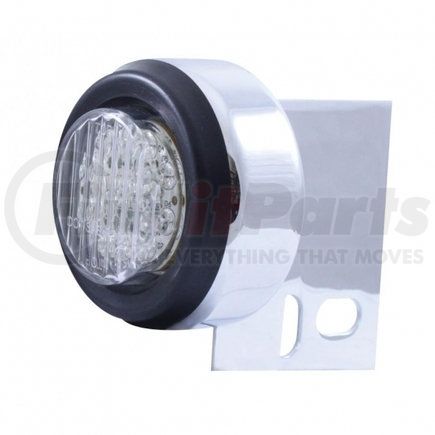 10992 by UNITED PACIFIC - Mud Flap Hanger End Light - 9 LED, with Grommet, Amber LED/Clear Lens