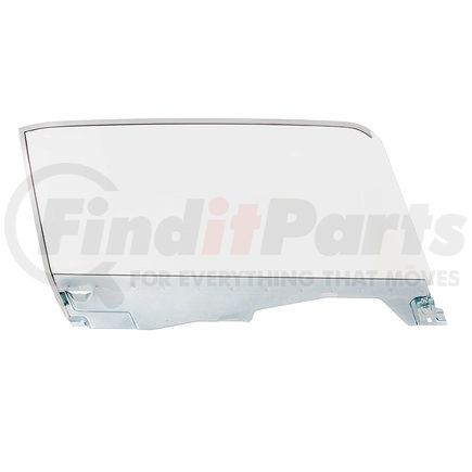 110604 by UNITED PACIFIC - Door Glass - Passenger Side, Untinted, Assembly, for 1964.5-66 Ford Mustang, Convertible